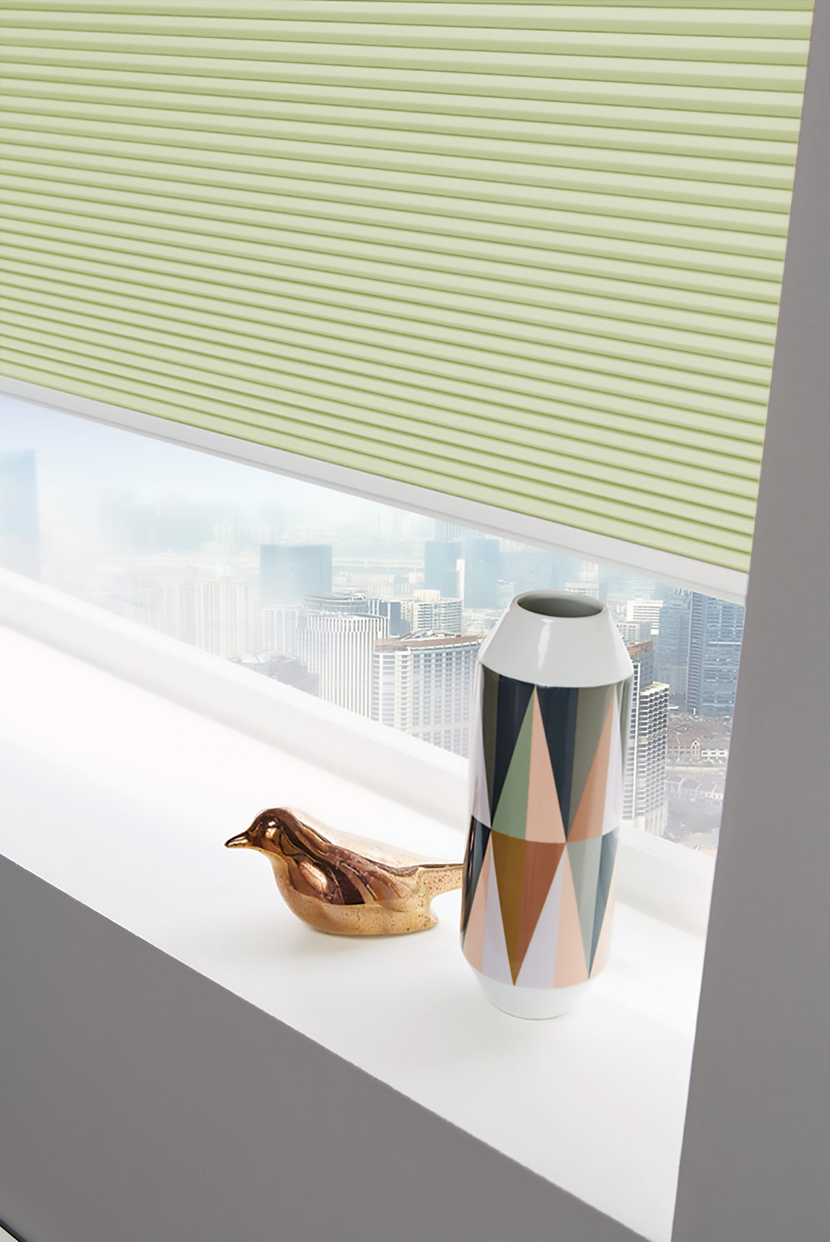 Darby Pistachio Honeycomb Blinds