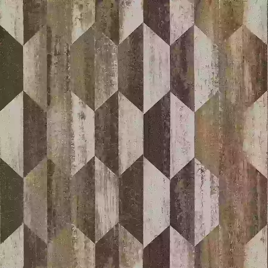 Geometric Bronze Roman Blind