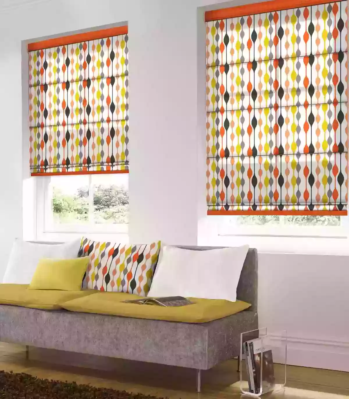 curve coral romex blinds
