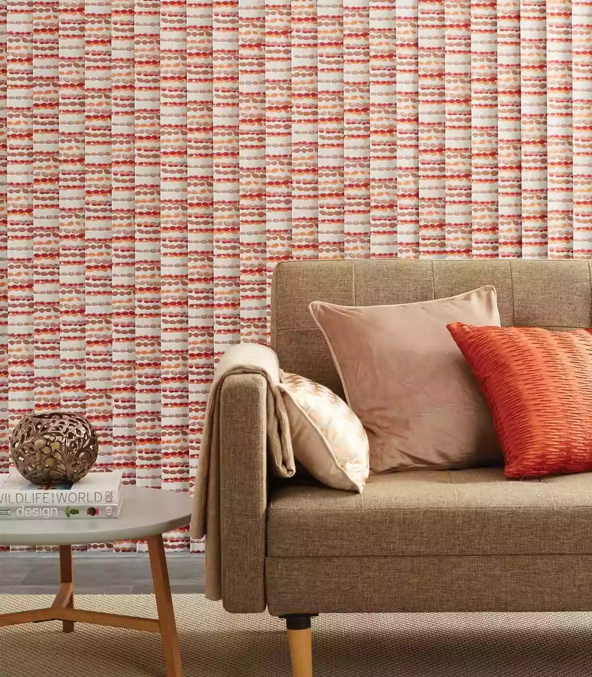 Cobbles Apricot Vertical Blinds